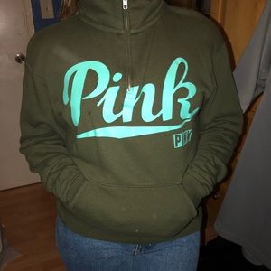 Half-zip PINK sweater!